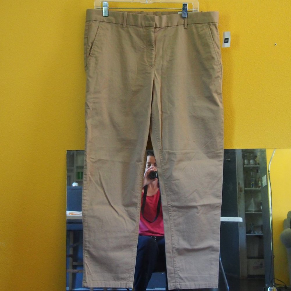 GAP NWT Broken-In Mid Rise Straight Khakis Sz 14R